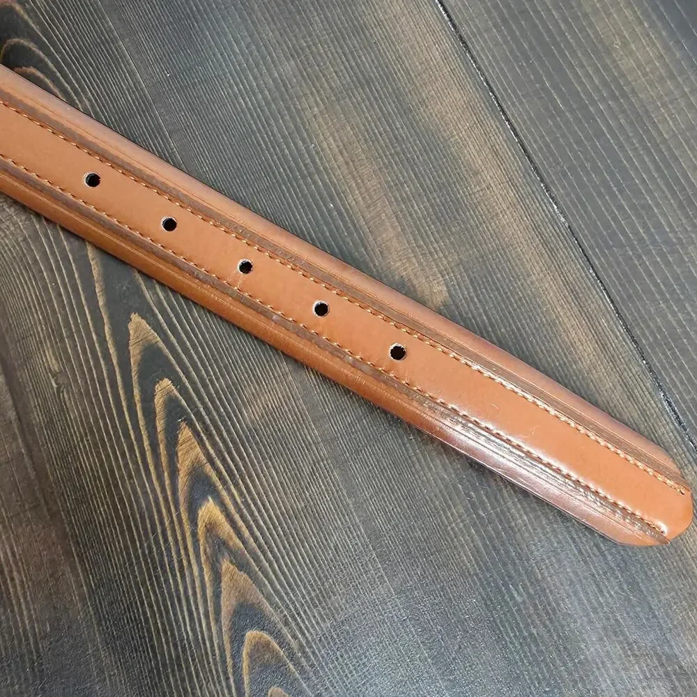 FLORSHEIM Brown Leather Belt sz 36 Minimalist Business Classic Basic Work